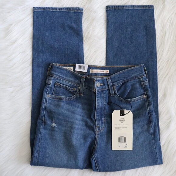 NWT Levi's Jeans Straight Leg High Waisted Size 26 - Picture 5 of 8